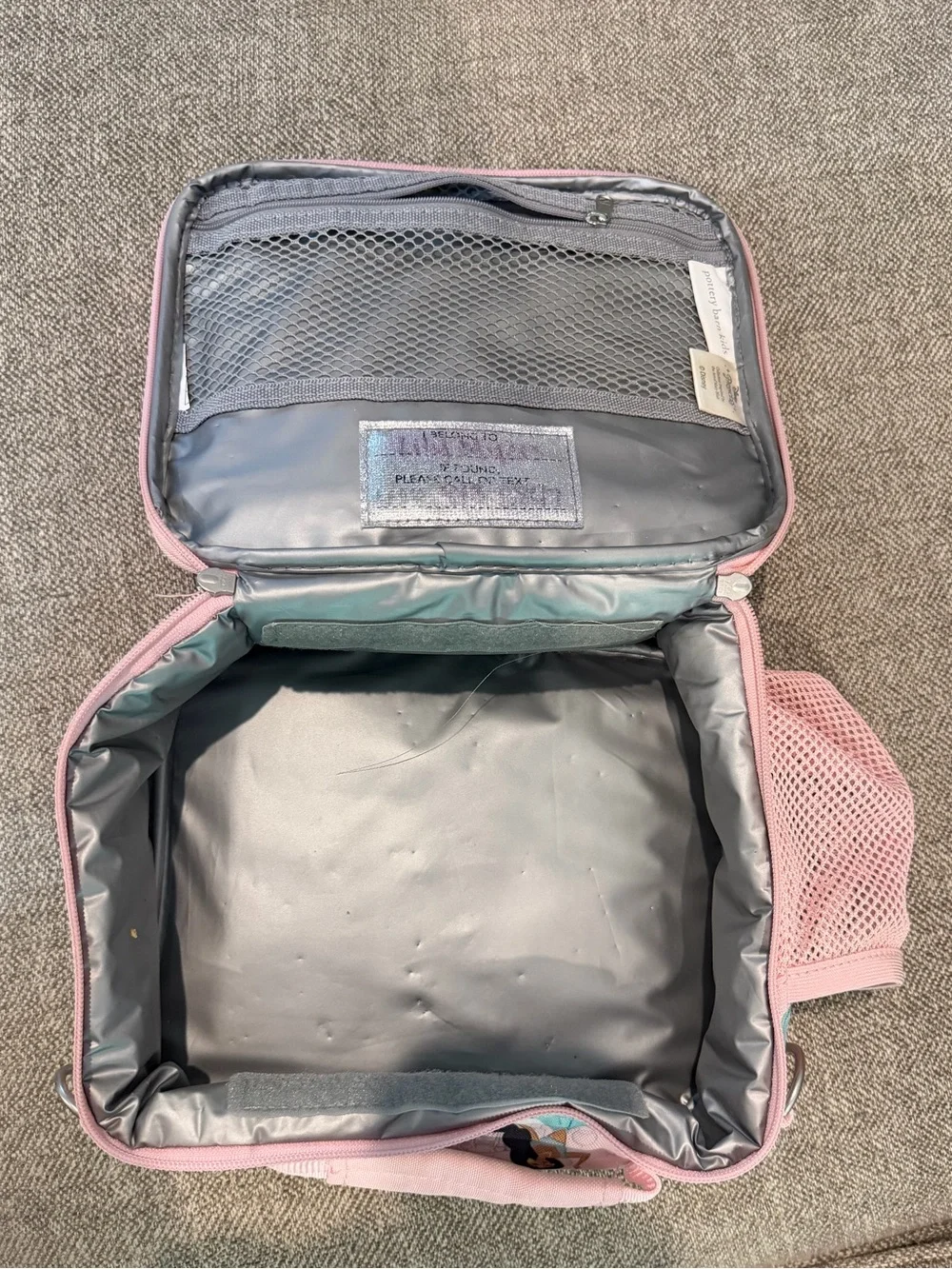 Pottery Barn Kids Pink Princess Themed Lunch Bag